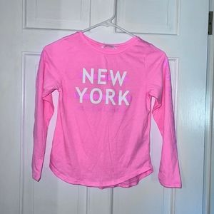 NWOT H&M girls New York shirt